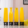 30CM Luxury Europe Yellow Ceramic Vase Home Décor BENNYS 