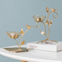 Gold Decorative candleholder Center dining table Modern Décor BENNYS 