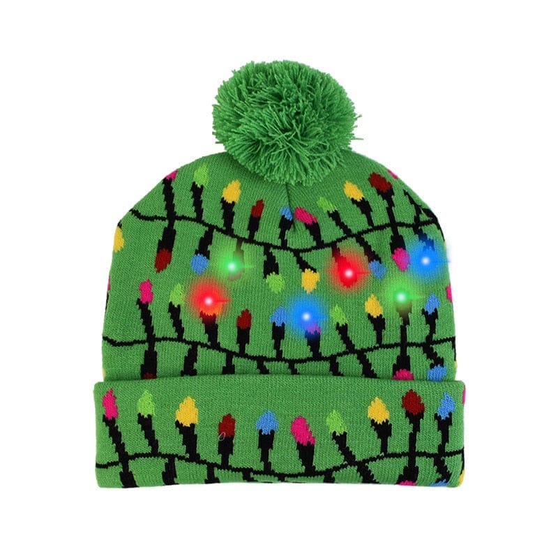 LED Christmas Light Up Knitted Hat  Gift for Kids BENNYS 