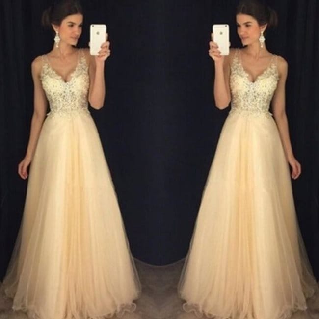Lady Lace Dresses Evening Gown Wedding BENNYS 