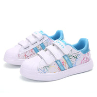 Leather Flat Kids Sneakers Fashion Soft Sport Shoes BENNYS 