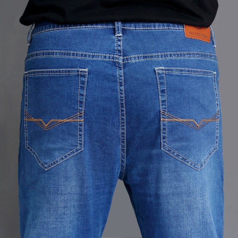 Men's Classic Regular Fit High Waist Denim Plus Size  Pants BENNYS 