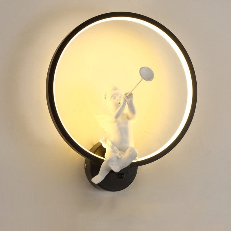 Modern LED Wall Lamps Round Angel Aluminum Decorative Interior Décor BENNYS 