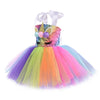 Rainbow Sequin Unicorn Kids Dress Up Costumes Princess  Dresses BENNYS 
