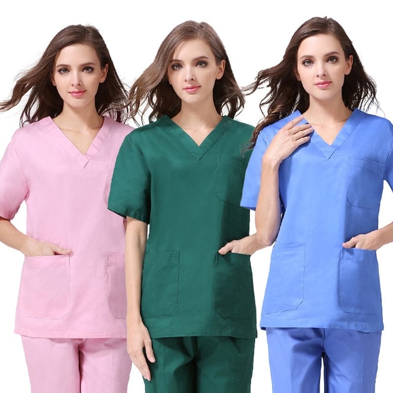 S-4XL Pure Cotton Medical Short Sleeve Nursing Uniforms BENNYS 