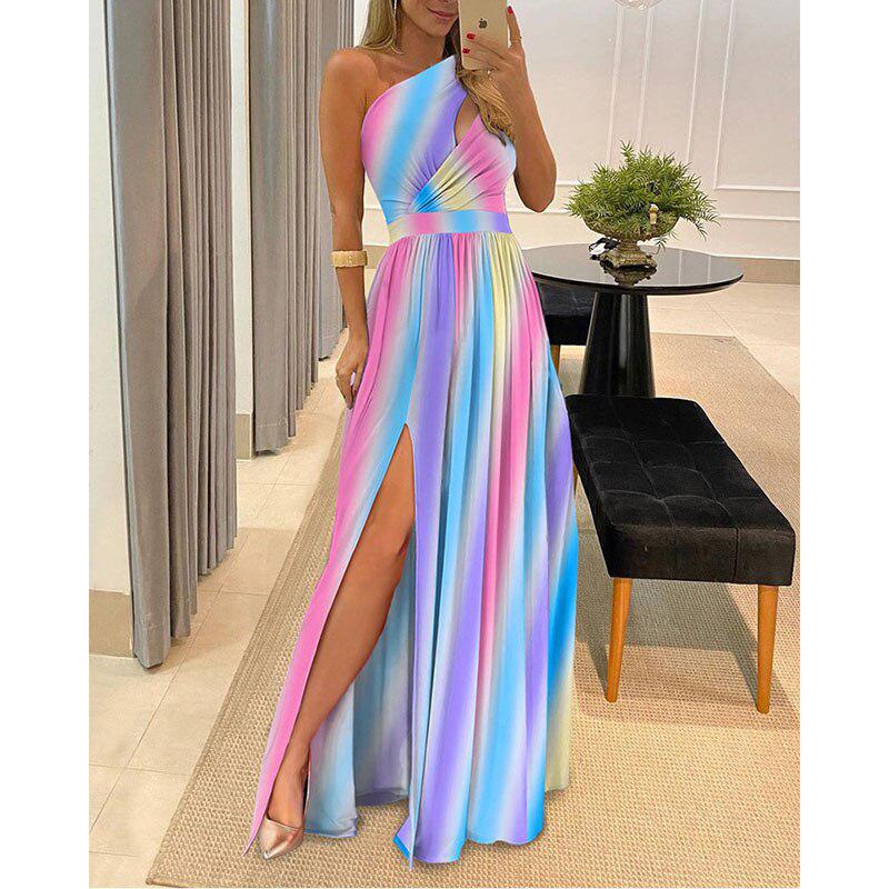 Women's Maxi Length Slit Formal Dress