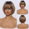Short Blonde Ombre Bob Heat Resistant Wigs for Women BENNYS 