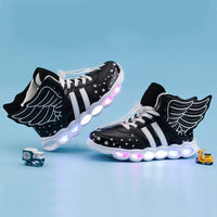 Size 25-37 Children USB Charge Luminous Sneakers For Boys & Girls BENNYS 