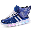 Size 25-37 Children USB Charge Luminous Sneakers For Boys & Girls BENNYS 