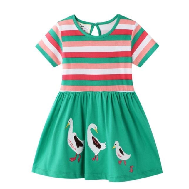 Summer Girls Dress For Kids Dresses toddler rainbow unicorn dress BENNYS 