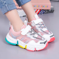 Summer Kids Sport Shoes Rainbow Breathable Mesh Toddler Shoes BENNYS 