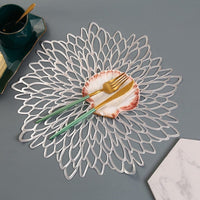 Table Mat Hibiscus Flower Bronzing PVC Mats BENNYS 