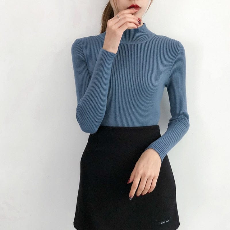 Turtleneck Warm Sweaters Fall & Winter Women's Pullovers BENNYS 