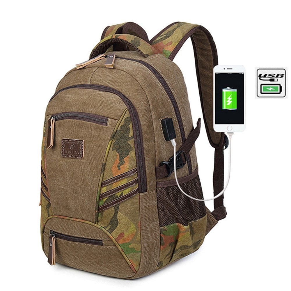 USB Laptop Backpack  Camouflage Students Bags/Travel Bags BENNYS 