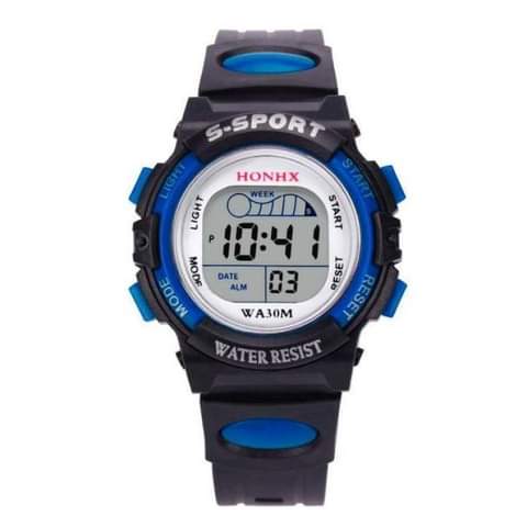 Waterproof Baby Boy Digital LED Alarm Date Sport Watch BENNYS 