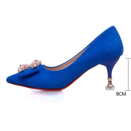 Women Pumps Fashion Ladies Rhinestone High Heels Shoes BENNYS 