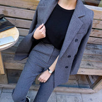 Women's Pant Suits Double Breasted Jacket and Pant Blazer BENNYS 