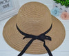 Women's Straw Black Stripe Floppy Fashion Hat BENNYS 