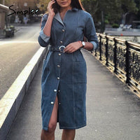 Women's Vintage denim casual/ business dress BENNYS 